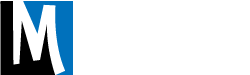 Musimack marketing logo for website with white font color